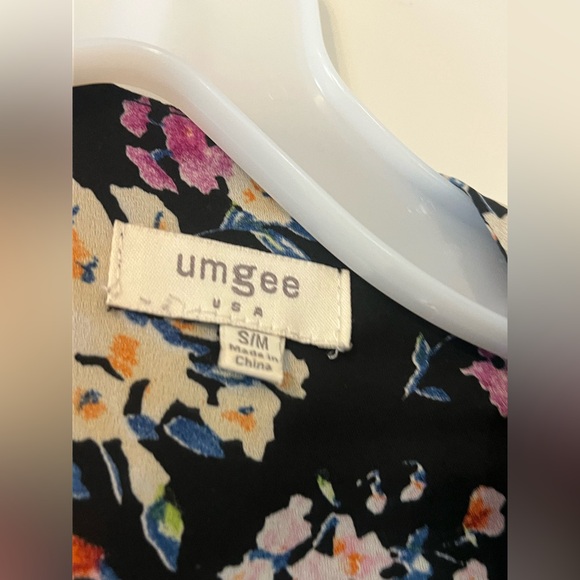 Size small/ medium - Umgee black boho floral open-front kimono cardigan lace - Picture 5 of 6